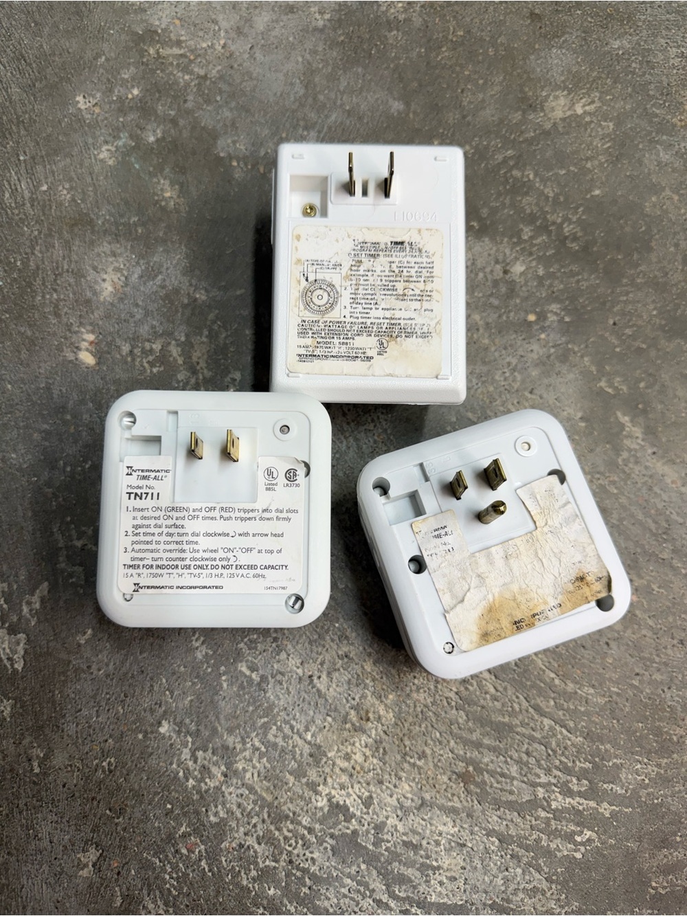 Lot 5 Intermatic Utilitech Plug In Outlet Timers Tested Indoor Outdoor - Picture 4 of 9